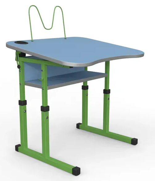 Стіл учнівський №3-6 з регулюванням куту нахилу стільниці 600х500 МФ Вересень